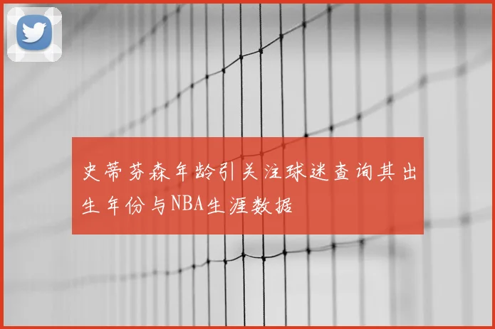 史蒂芬森年龄引关注球迷查询其出生年份与NBA生涯数据