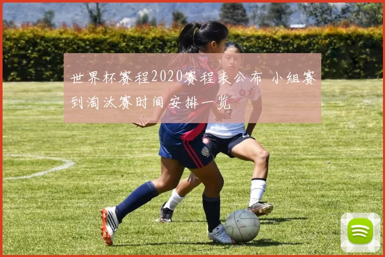 世界杯赛程2020赛程表公布 小组赛到淘汰赛时间安排一览